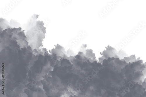 Abstract gray amorphous shape with jagged border and copy space