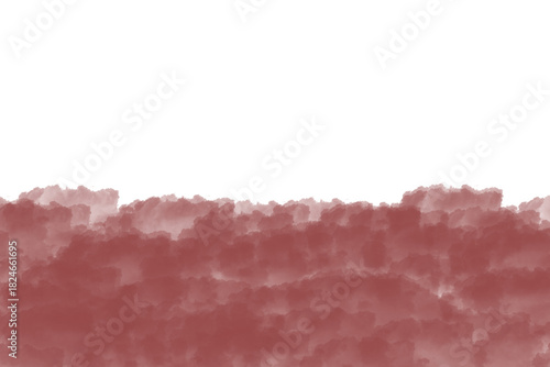Abstract jagged edge graphic with a reddish-brown color field