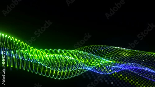 abstract line neon color light design motion wave  technology texture background 

