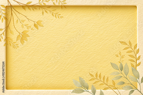 old paper with floral ornament