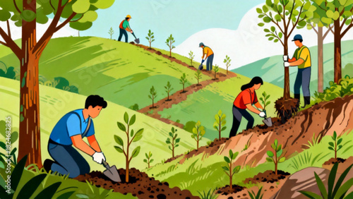 Prevent_Soil_Erosion_Vector