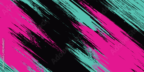 Car sticker wrap banner abstract sporty lines pink blue greenish grunge color combination brush storm thunder modern pattern racing motorsport.