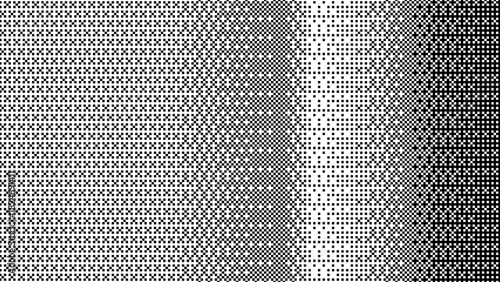 Dither gradient halftone pixel pattern set with abstract retro bitmap texture and vintage arcade dot grid for digital background design
