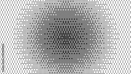 Dither gradient halftone pixel pattern set with abstract retro bitmap texture and vintage arcade dot grid for digital background design