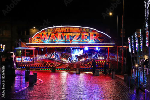 waltzers ride at the fun fair