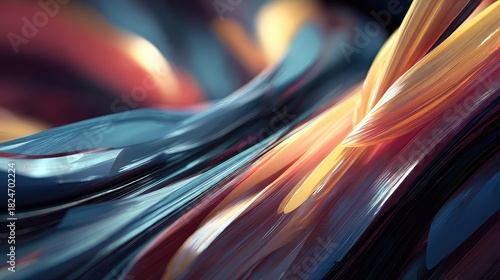 Wallpaper Mural Dynamic flowing ribbons of color create stunning abstract background for modern designs, perfect for vibrant presentations and impactful marketing materials with a sleek professional style Torontodigital.ca