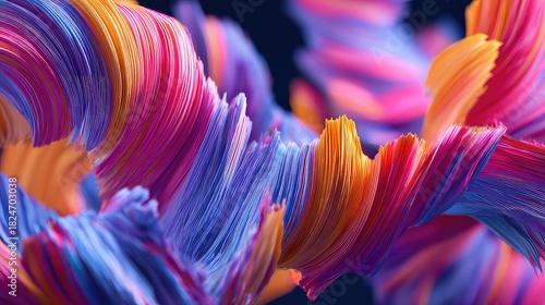 Wallpaper Mural Experience the vibrant energy of swirling colorful ribbons, perfect for adding a burst of creativity to your designs, marketing materials, or presentations with a modern dynamic feel Torontodigital.ca