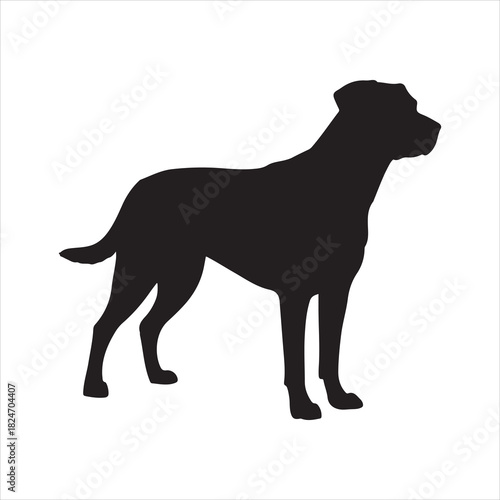 Standing Dog Icon – Simple Pet Silhouette Design