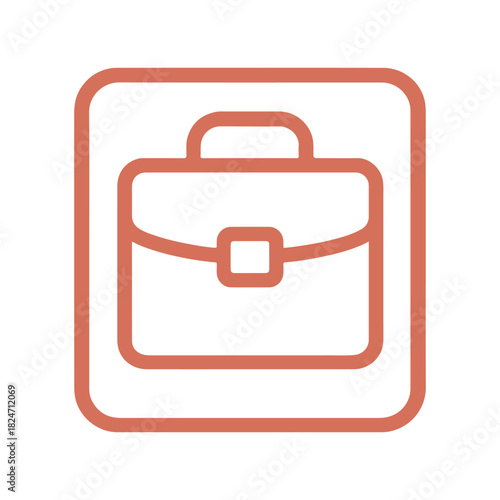 briefcase sign icon, color vector, on a white background
Vector sign icon