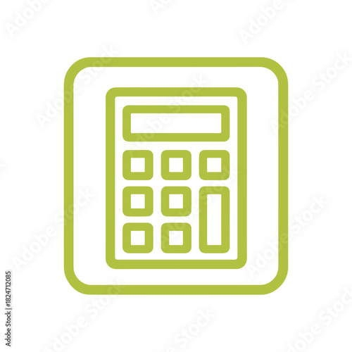 calculator sign icon, color vector, on a white background
Vector sign icon