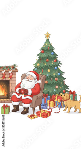 Christmas tree with gifts