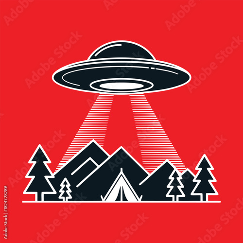 Camping Adventure Interrupted by an Unidentified Flying Object