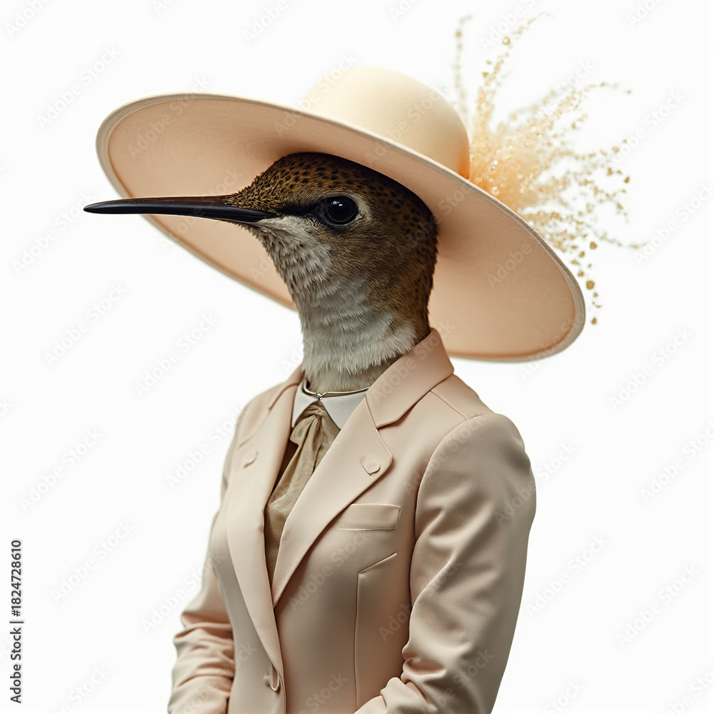 Fototapeta premium Fashion hummingbird image