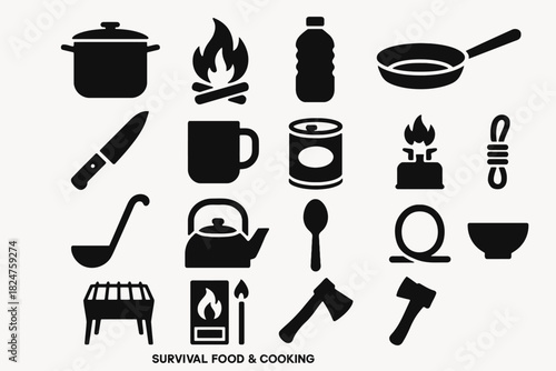 Survival cooking gear: pots, pans, and utensils for outdoor adventures