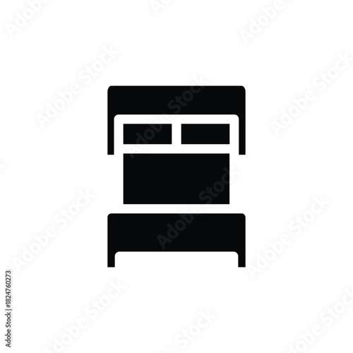 bedroom solid icon vector design good for web or mobile app
