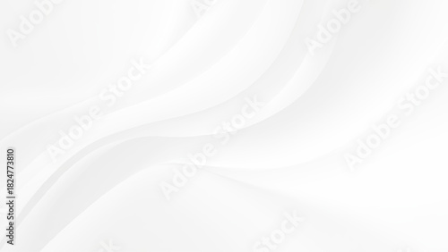 Elegant white flowing abstract background for design and presentations projects