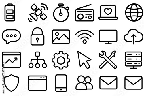 Universal symbols for computing, networking, security, and mobile application interfaces