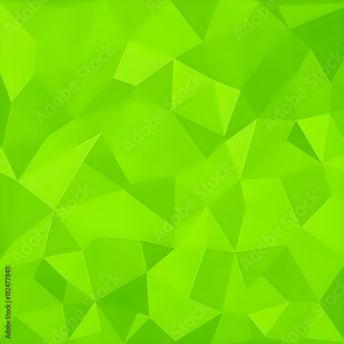 Low Poly Geometric Pattern Abstract Green Background