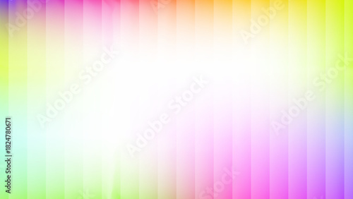 Vibrant Abstract Rainbow Color Background with Sharp Vertical Geometric Lines and Bright White Copy Space