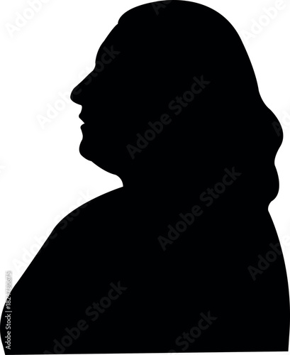 a woman head silhouette vector