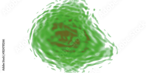 Fresh green cucumber with a splash of water and a leaf isolated on a white background