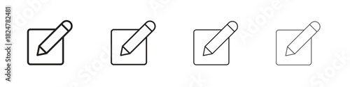 Edit icons vector logo illustration simple design. Web UI design.