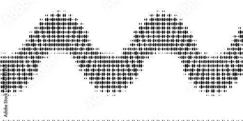 Top view of wavy curved and straight railways isolated on white background. Set of railroad tracks with rails and ties. Transportation infographic. Seamless vector illustrations.