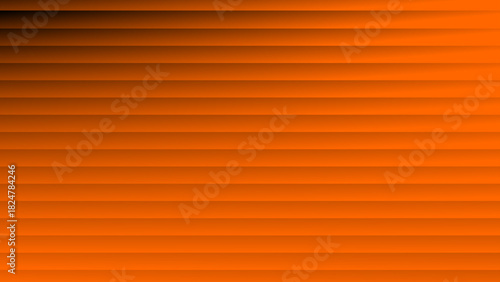orange striped background, Horizontal Orange Panels: Abstract 3D Stripes with Smooth Light Gradient