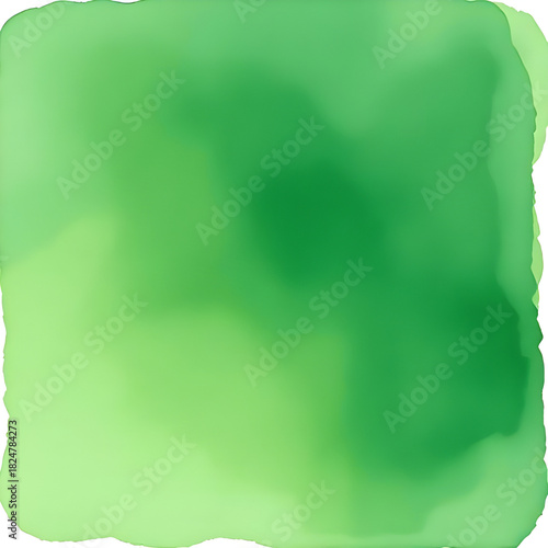Watercolor Wash Textured Abstract Green Background