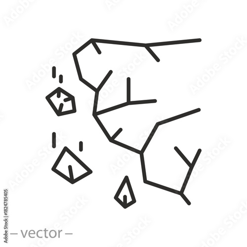 Cliff Icon Vector Illustration