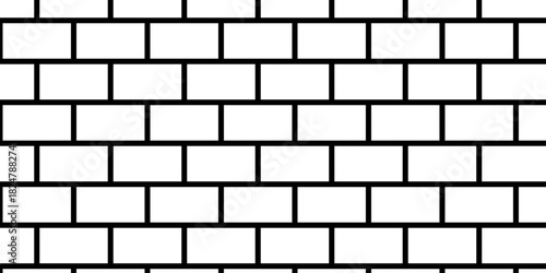 Pavement road seamless mosaic stone concrete wall surface tiles. subway vector block rock white brick wall texture background.	