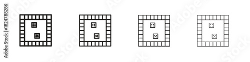 Game board icons vector logo illustration simple design. Web UI design.