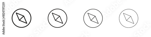 Navigation icons vector logo illustration simple design. Web UI design.