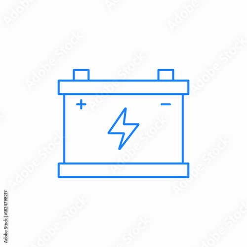 accu battery icon sign vector