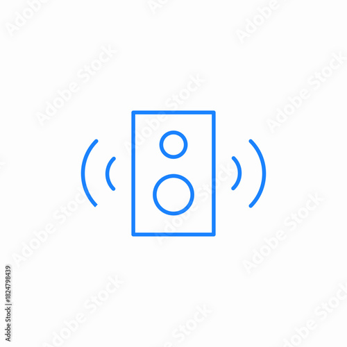 audio speakers icon sign vector
