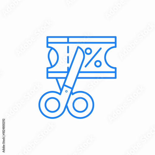 discount cuopon price cut icon sign vector