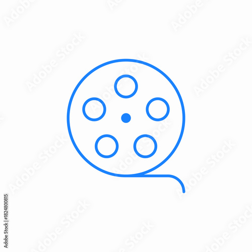 film reel icon sign vector