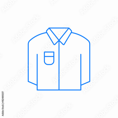 formal shirt icon sign vector