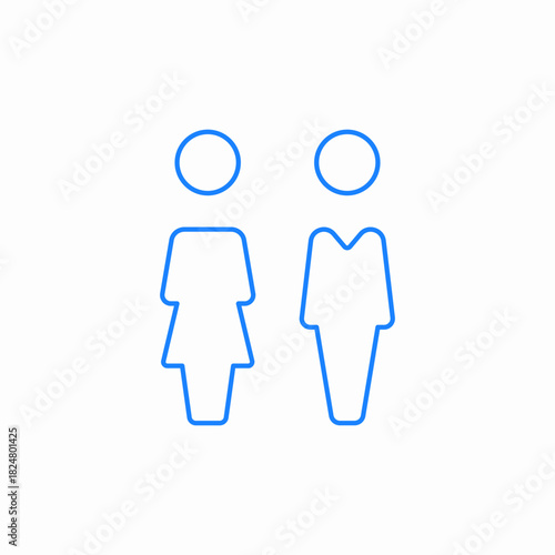 gender balance icon sign vector