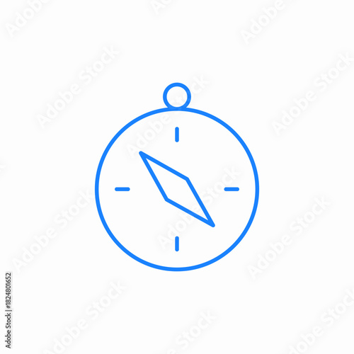 hand compass icon sign vector