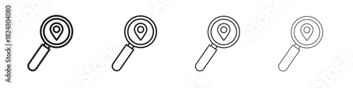Search Location icons vector logo illustration simple design. Web UI design.