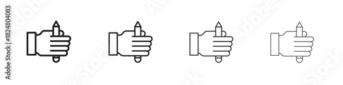 Self expression icons vector logo illustration simple design. Web UI design.