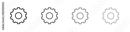Settings icons vector logo illustration simple design. Web UI design.