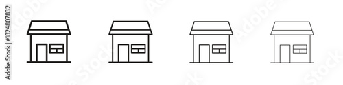 Store icons vector logo illustration simple design. Web UI design.