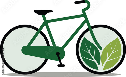 Eco friendly bicycle concept for green transportation and sustainable living