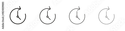 Time forward icons vector logo illustration simple design. Web UI design.