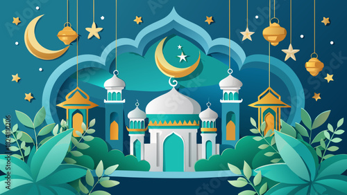 vector illustration of mosque
