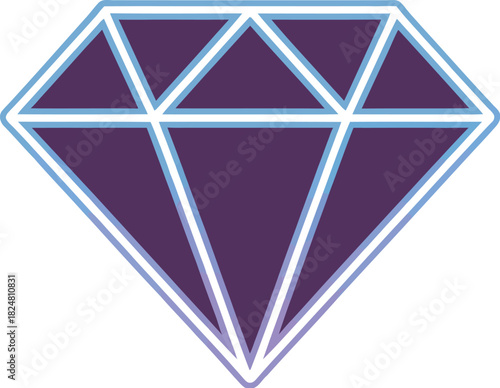 Diamond neon light glowing bright gemstone luxury jewelry precious stone design