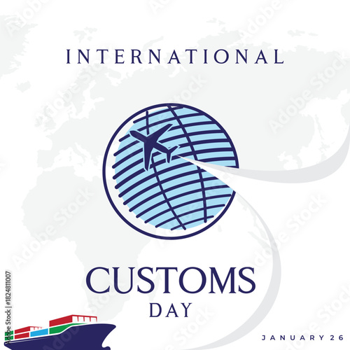 International Customs Day social media awareness post background