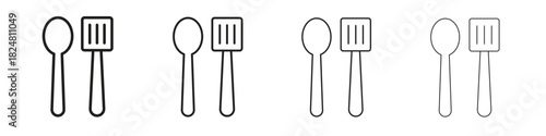 Utensils icons vector logo illustration simple design. Web UI design.